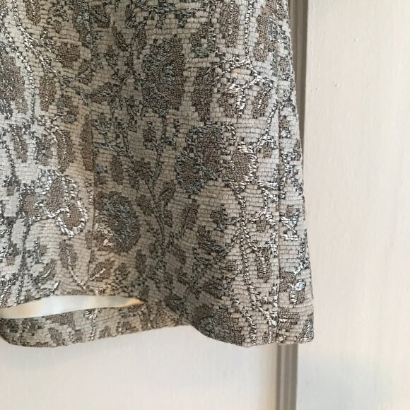 Isda & Co | Faux Fur Collar Jacquard Coat - Picture 3 of 12